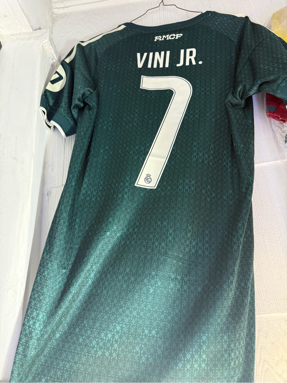 adidas Men's Soccer Jersey in Teal - Picture 3 of 4